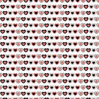 Heart seamless pattern love day background vector