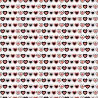 Heart seamless pattern love day background vector