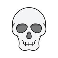 skull  Vector illustration on a transparent background. Premium quality symbols. Vector Line Flat color  icon for concept and graphic design.