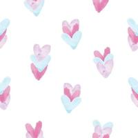 seamless colourful set of hearts pattern background , kids pattern vector