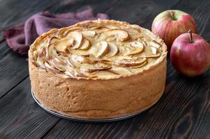 pastel de crema de manzana foto