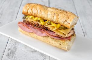 Cuban sandwich closeup photo