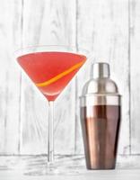 Glass of Cosmopolitan cocktail photo