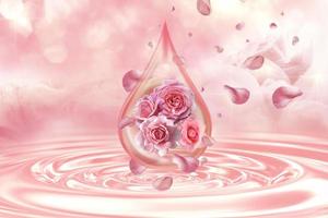 essential oil of roses photo