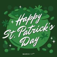 St. Patrick's Day Greeting Card vector