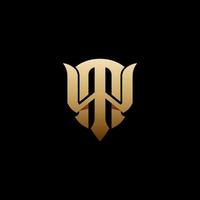 MW WM M W Monogram Logo Template Vector Illustration Isolated in Black White Background