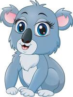 dibujos animados de koala muy divertidos vector