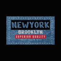 Newyork illustration typography. perfect for t shirt design vector