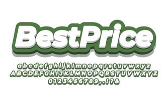 Best Price sale discount promotion text 3d dark vector