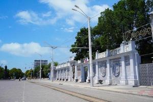 Evpatoria, Crimea - June 21, 2015- City landscape with sightseeing views. photo