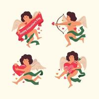 colección de personajes cupido. vector