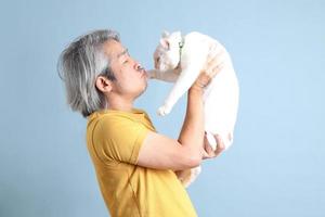 Asian Man with Yellow Tshirt photo