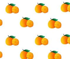 un patrón de ilustración de fruta naranja foto