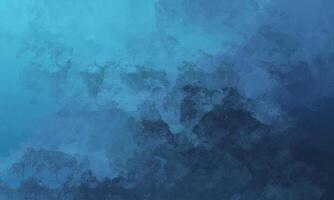 Hand-painted watercolor in blue for a grunge background painting collection. photo