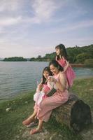 My Family  sit the river photo