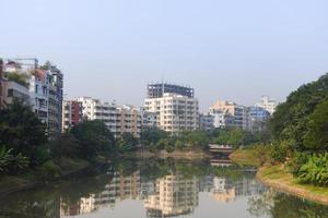 financial and residential buildings in dhaka city in bangladesh, photo