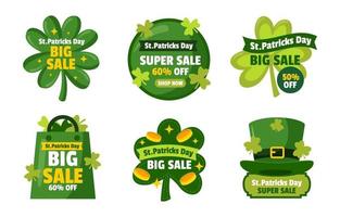 Shamrock Label Collection vector