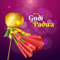 Gudi Padwa Background vector