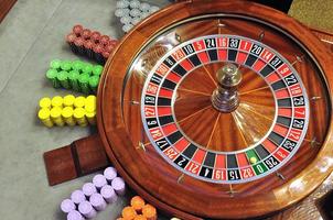 casino roulette wheel photo