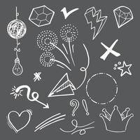 Doodle element vector set, for concept design.