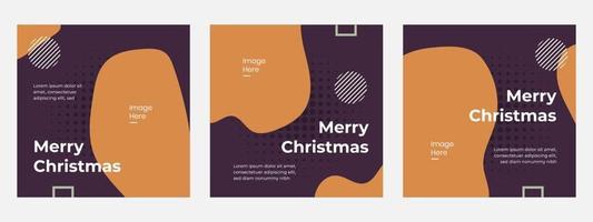 Modern set banner digital merry christmas, suitable for media post Digital banner. Vector layout