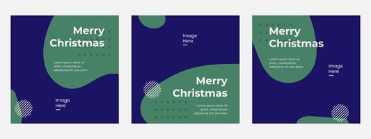 Simple set banner digital merry christmas, suitable for media post Digital banner. Vector layout