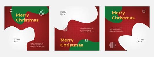 Modern set banner digital merry christmas, suitable for media post Digital banner. Vector layout