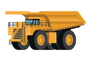 Fondo de maquinaria pesada de camión minero amarillo 3d