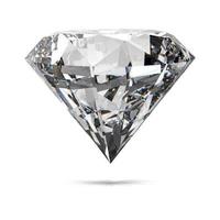Diamonds isolated on white photo