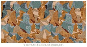 Vector EPS Seamless pattern illustration  lined abstract art