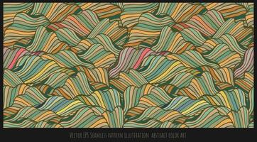 Vector EPS Seamless pattern illustration  abstract color art