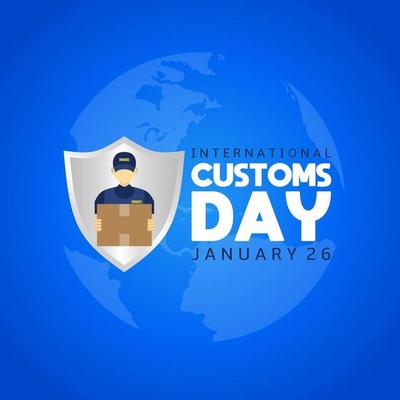 International Customs day template poster