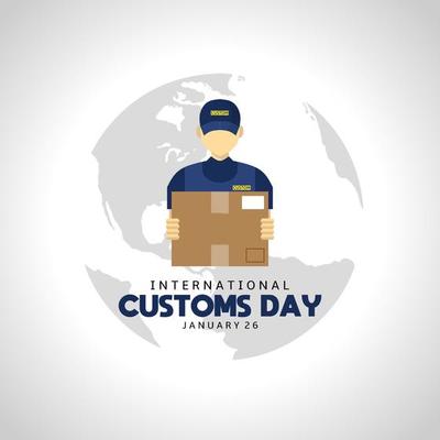International Customs day template poster