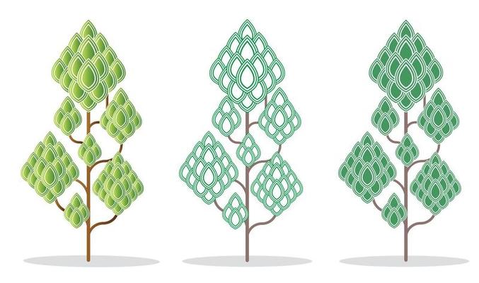 Modern Tree Vector