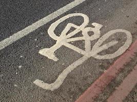Bike lane sign photo