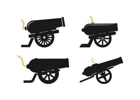 Cannon icon design template vector isolated