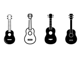 vector de plantilla de diseño de icono de ukelele aislado