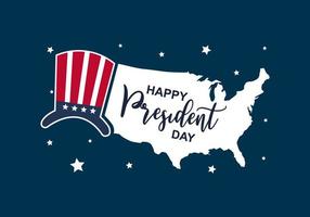 President's Day Background Design. Banner, Poster, Greeting Card. vector