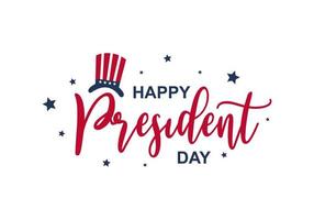 President's Day Background Design. Banner, Poster, Greeting Card. vector