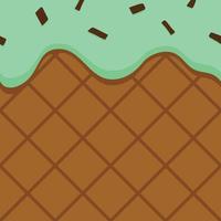 melted Ice creame chocolate mint seamless pattern for hotizontal banners or packaging or etc. vector