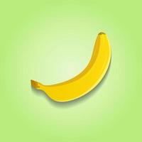 Vector illustration of yellow ripe banana