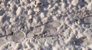 fondo de textura de nieve blanca foto