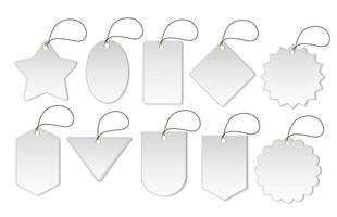 empty space blank tag for selling product vector