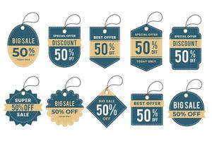 discount tag for selling product vector