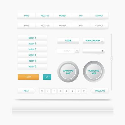 Set Web Elements. site Navigation Menu button. Design template