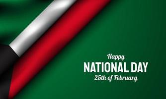 Kuwait National Day Background. Vector Illustration.