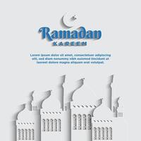 fondo de ramadán kareem. ilustración vectorial vector