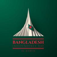 Bangladesh Independence Day Background. Vector Illustration.