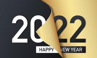 2022 Happy New Year Background Design. Vector Illustration.