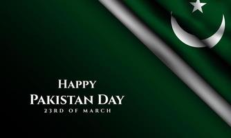 Pakistan Day Background Design. 23rd of March. Vector Illustration.